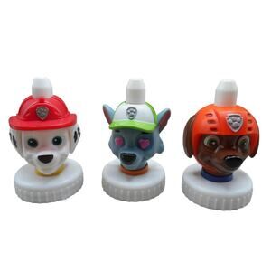 Good 2 Grow Paw Patrol Spouts Top Lot: Marshall, Zuma & Emoji Rocky